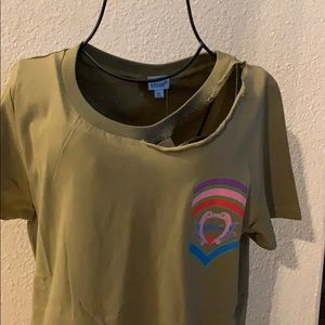 Kitson olive green tee